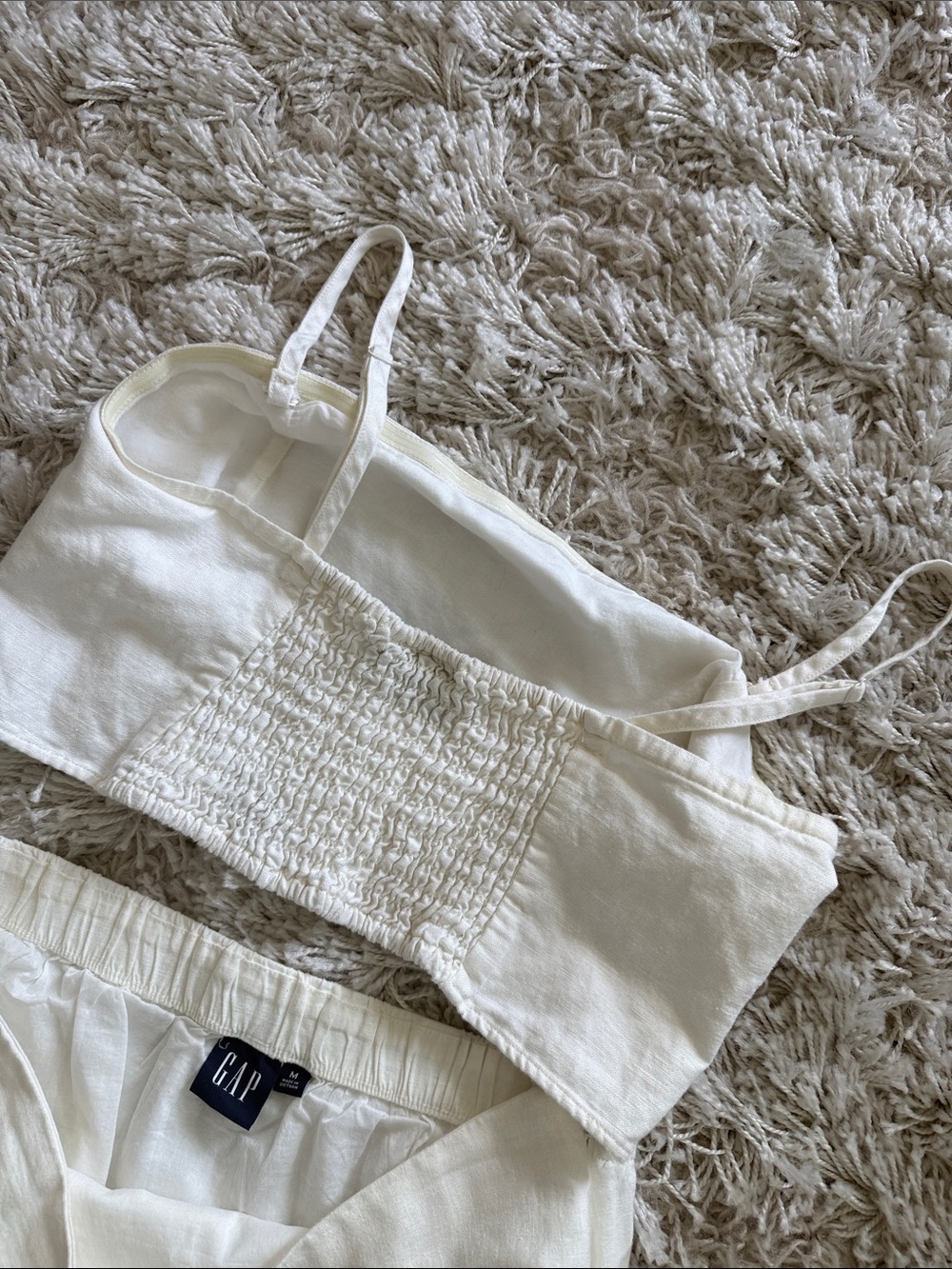 GAP White Linen Cotton Skirt Set - Picture 9 of 10